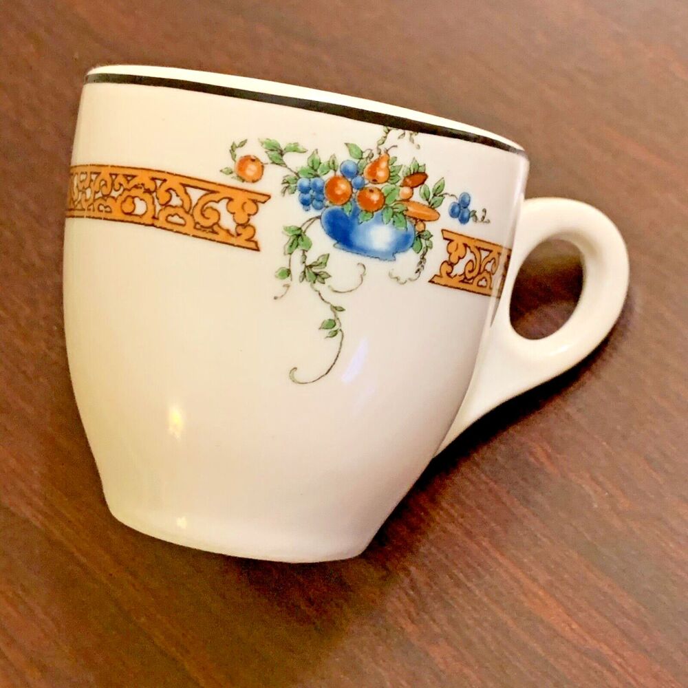 Restaurant Ware Espresso Small Teacup Syracuse China dated 1948 Dolores Pattern